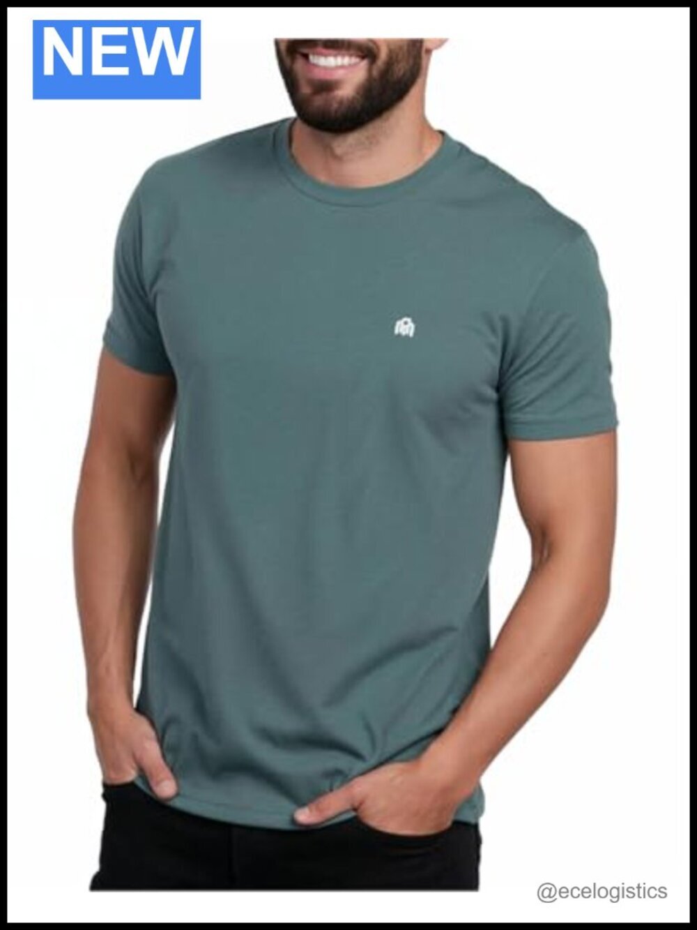 Soft Cotton Blend Crew Neck Tee Athletic Fit Plain Casual T-Shirt for Men